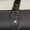 Bauletto in pelle porta bottiglia con accessori vino